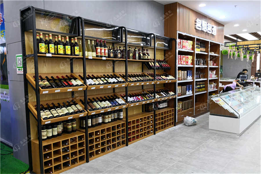 超市红酒货架