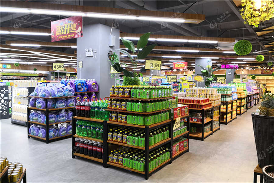 超市饮料货架