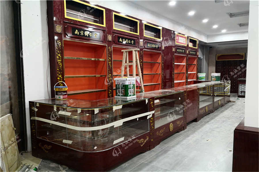 中药柜，中药店货架，实木中药柜