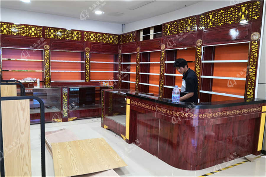 中药柜，中药店货架，实木中药柜