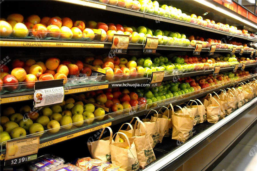 超市水果货架摆放图片