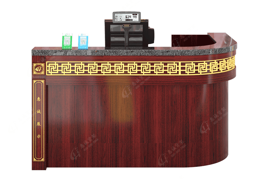 中药柜-全实木收银台-HC-L-款
