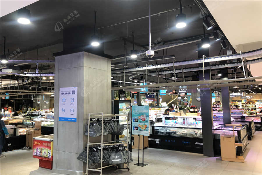 超市生鲜货架摆放图片