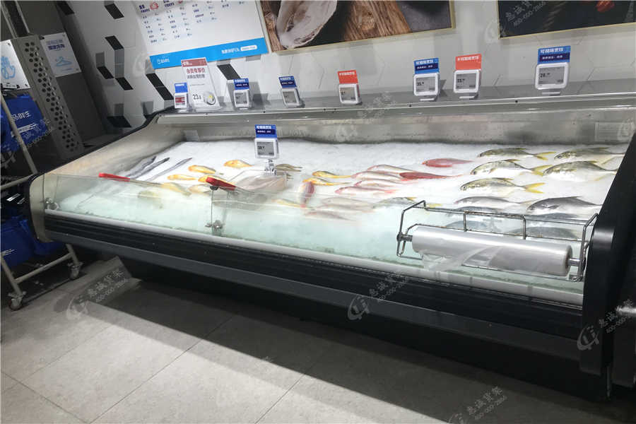 超市生鲜货架摆放图片