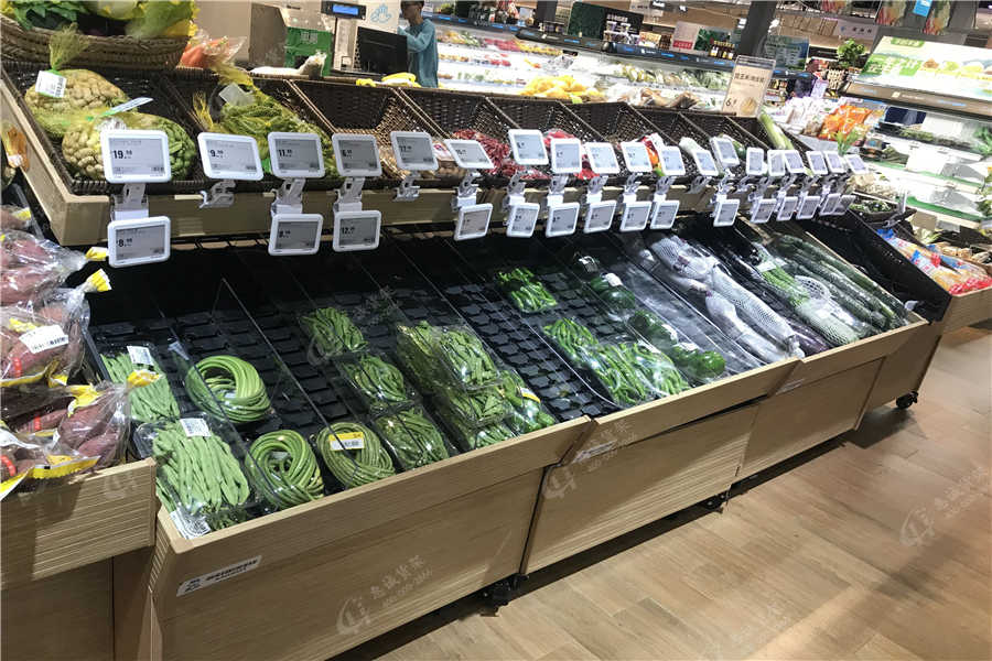 超市生鲜货架摆放图片