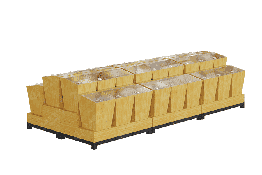 超市货架 散装零食组合双面货架