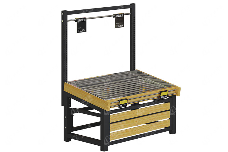 果蔬一层单面货架-木条款