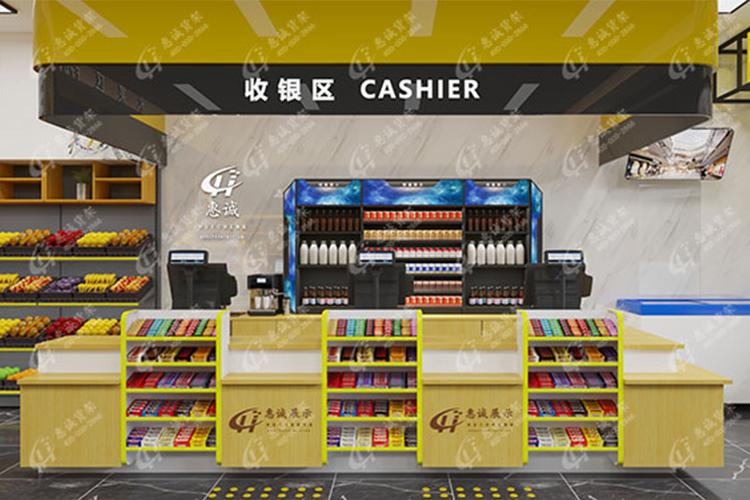 全家便利店收银台的结构特点