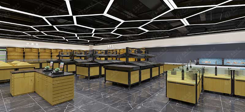 生鲜超市海鲜区