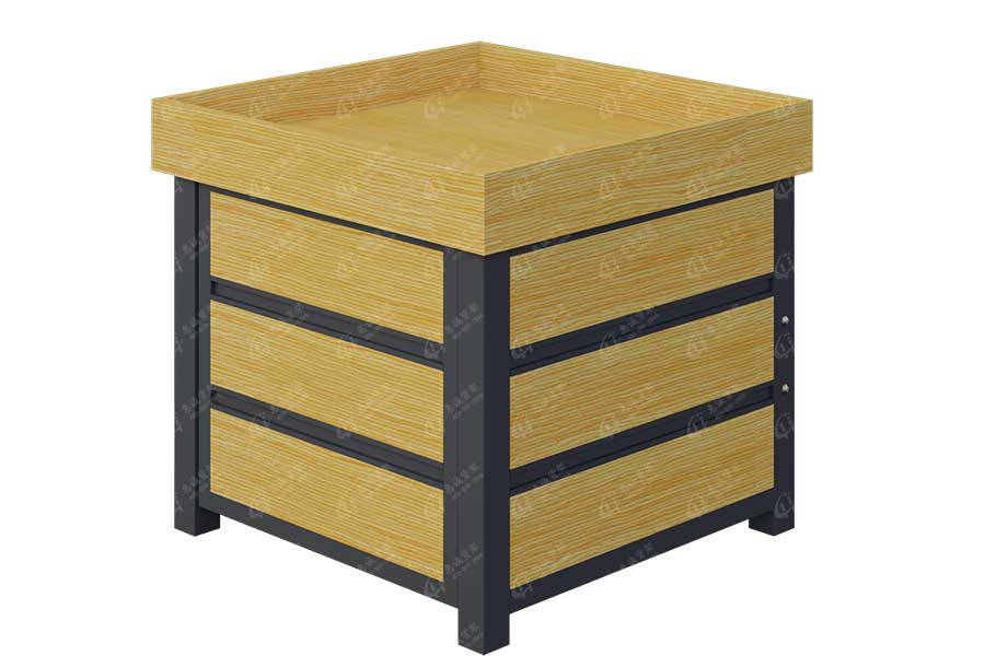  实木超市堆头-实木款