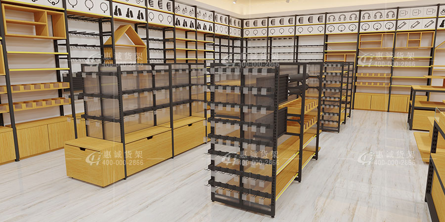 名创优品中岛货架效果图片