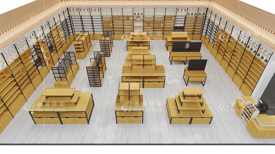 名创优品整体货架图片