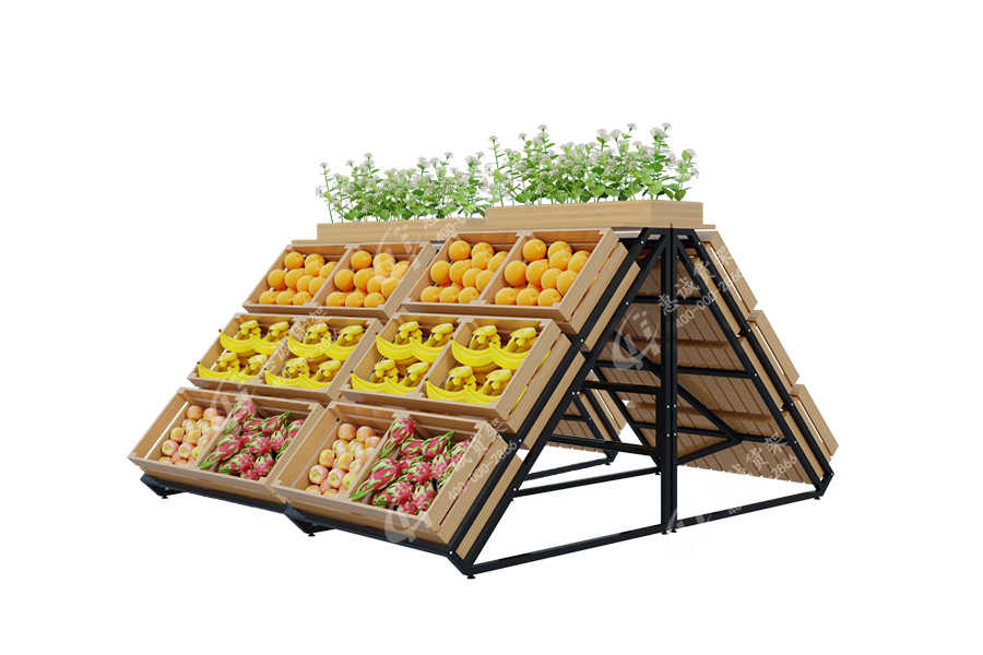 Double sided or single sided grocery vegetable fruit shelves