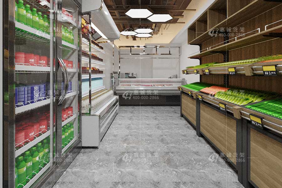 小型生鲜超市货架图片1-3