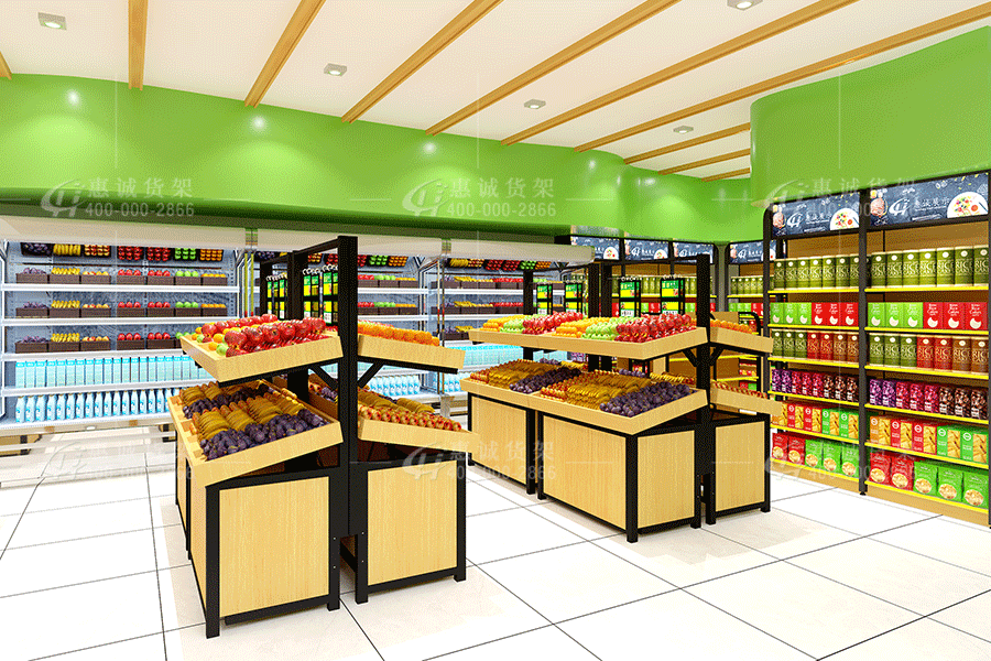 深圳生鲜超市货架图片4