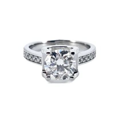 2CT Moissanite Ring in 925 Silver - Model R0796